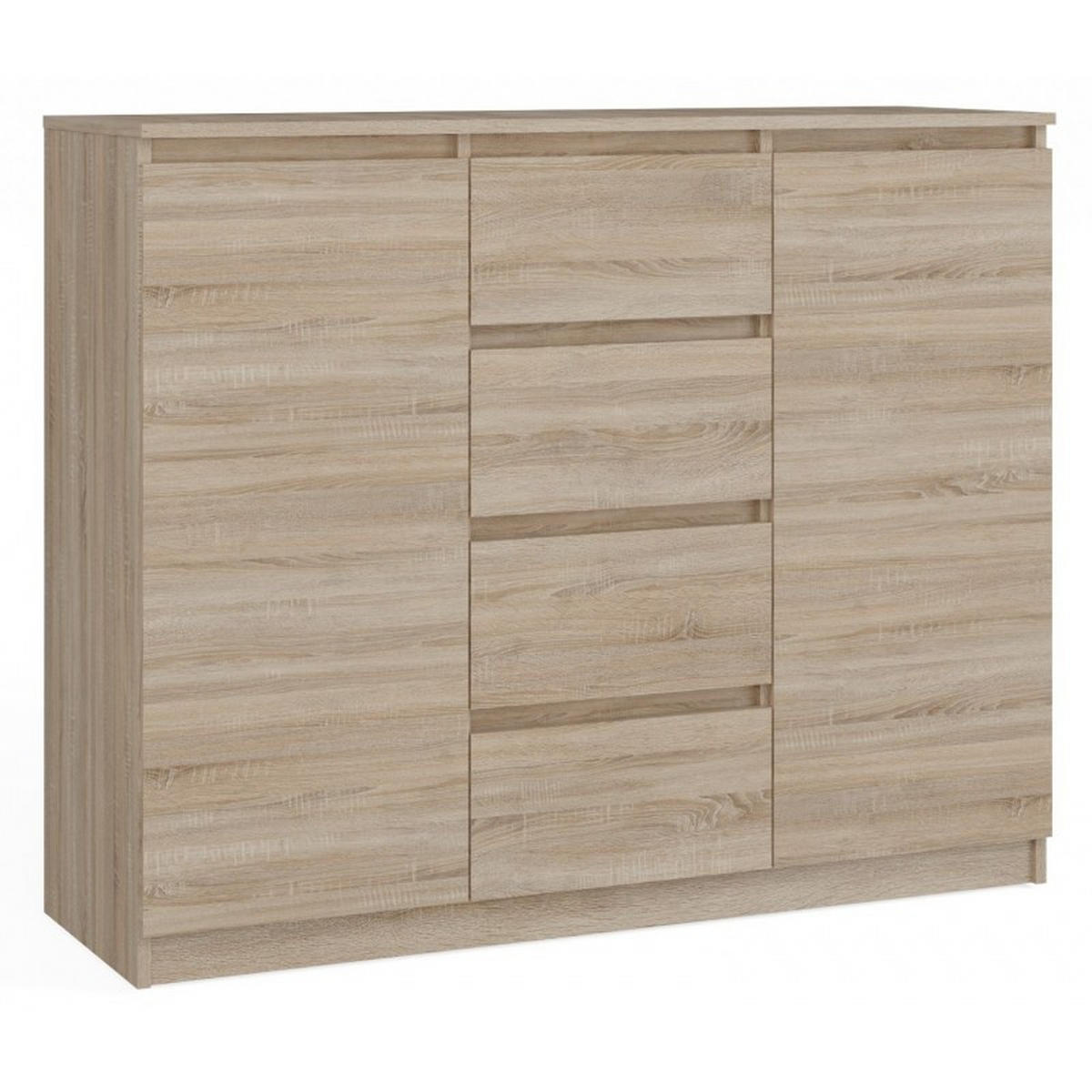 KOMMODE Sonoma Eiche 120/97/40 - Sonoma Eiche, Holzwerkstoff (120/97/40cm) - RAUMHIRSCH FURNITURE