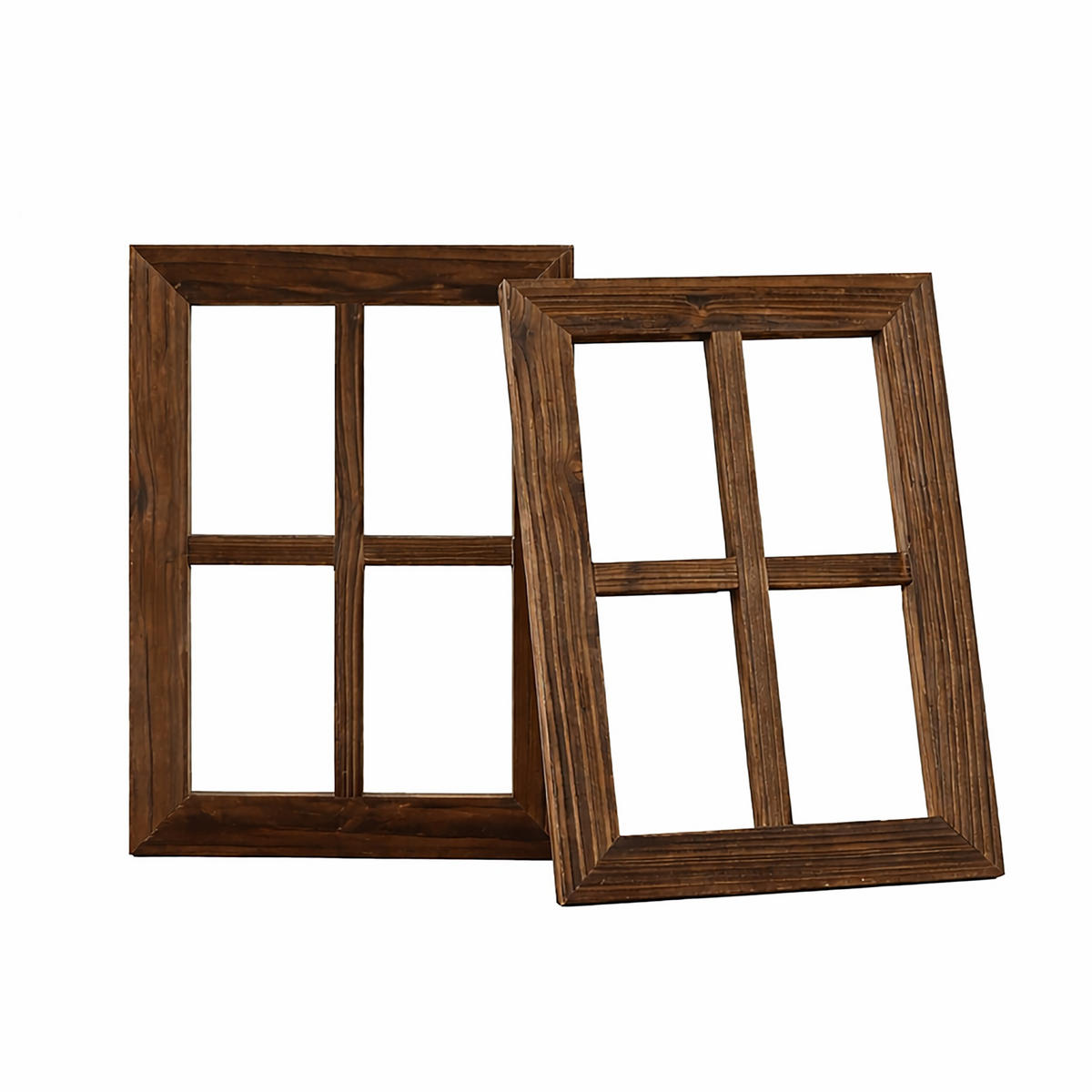 2XDEKORAČNÉ rámy - hnedá, drevo (28/40cm) - Relaxdays