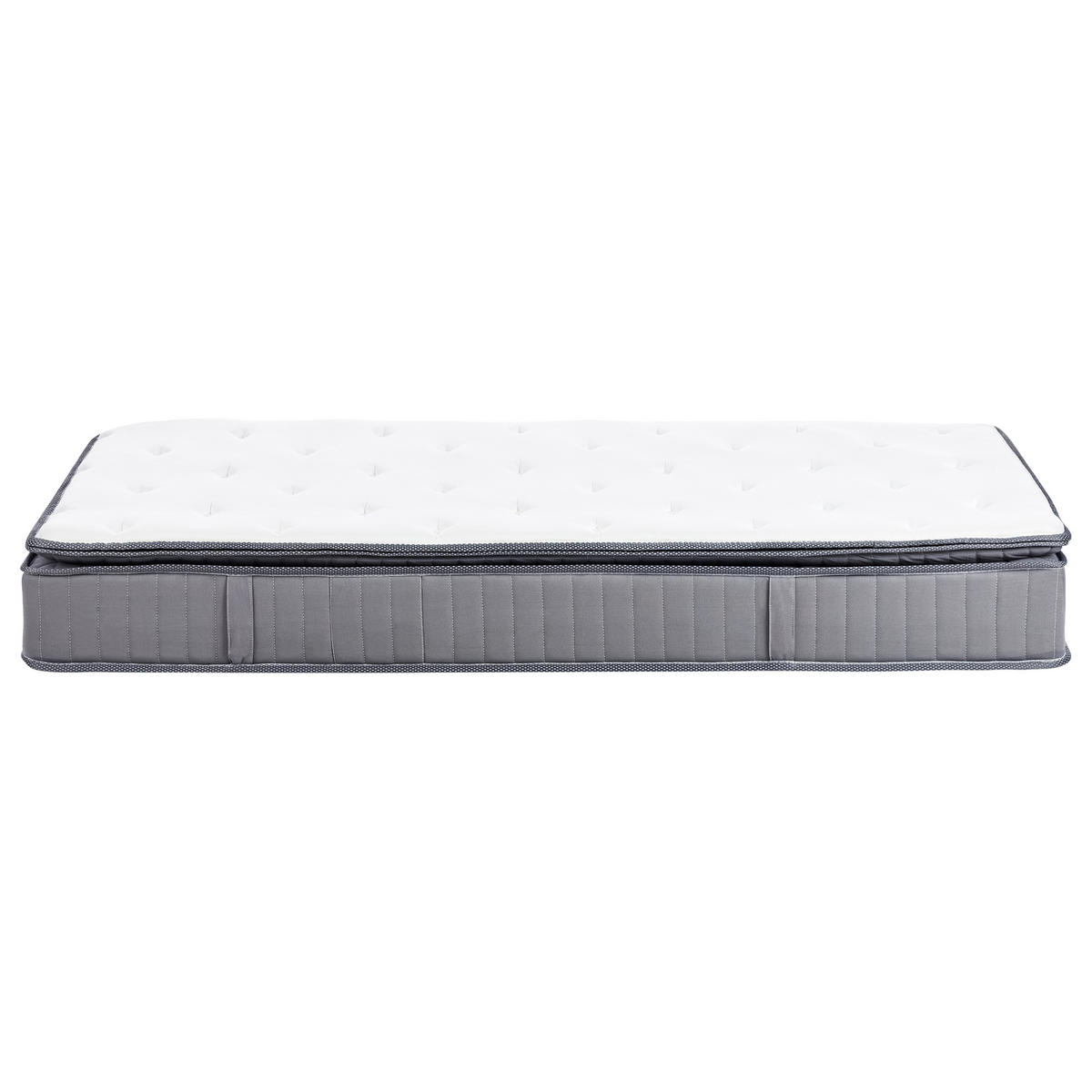 GEL-MEMORYSCHAUM-TASCHENFEDERKERNMATRATZE H2/3 Mittel 90/200 cm Pleasant - Weiß, Textil (90/200cm) - Beliani