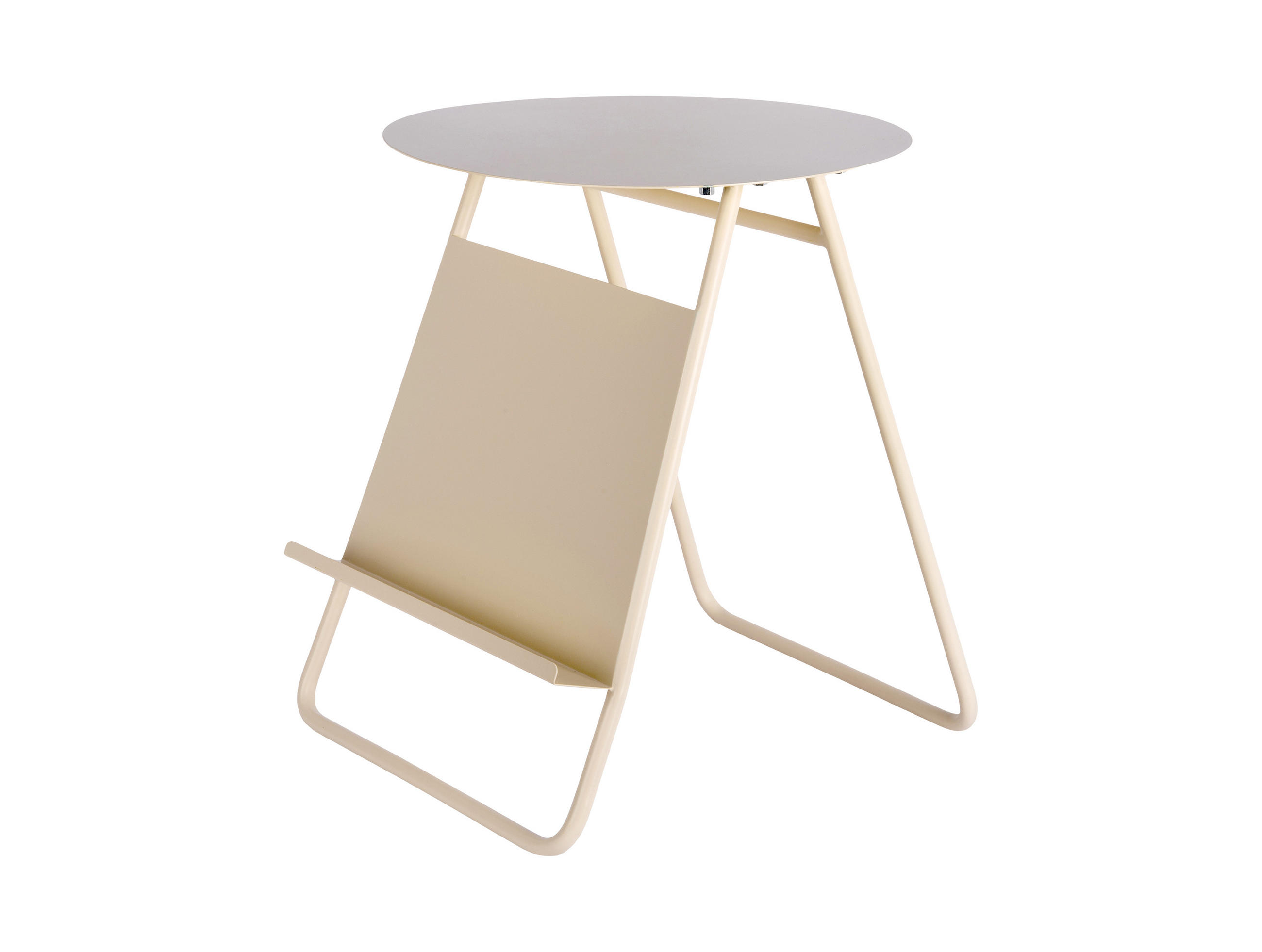 BEISTELLTISCH Esencia - Weiß - 40/40/48 cm - Weiß, Metall (40/40/48cm) - Leitmotiv