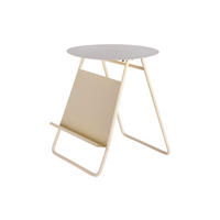 BEISTELLTISCH Esencia - Weiß - 40/40/48 cm - Weiß, Metall (40/40/48cm) - Leitmotiv