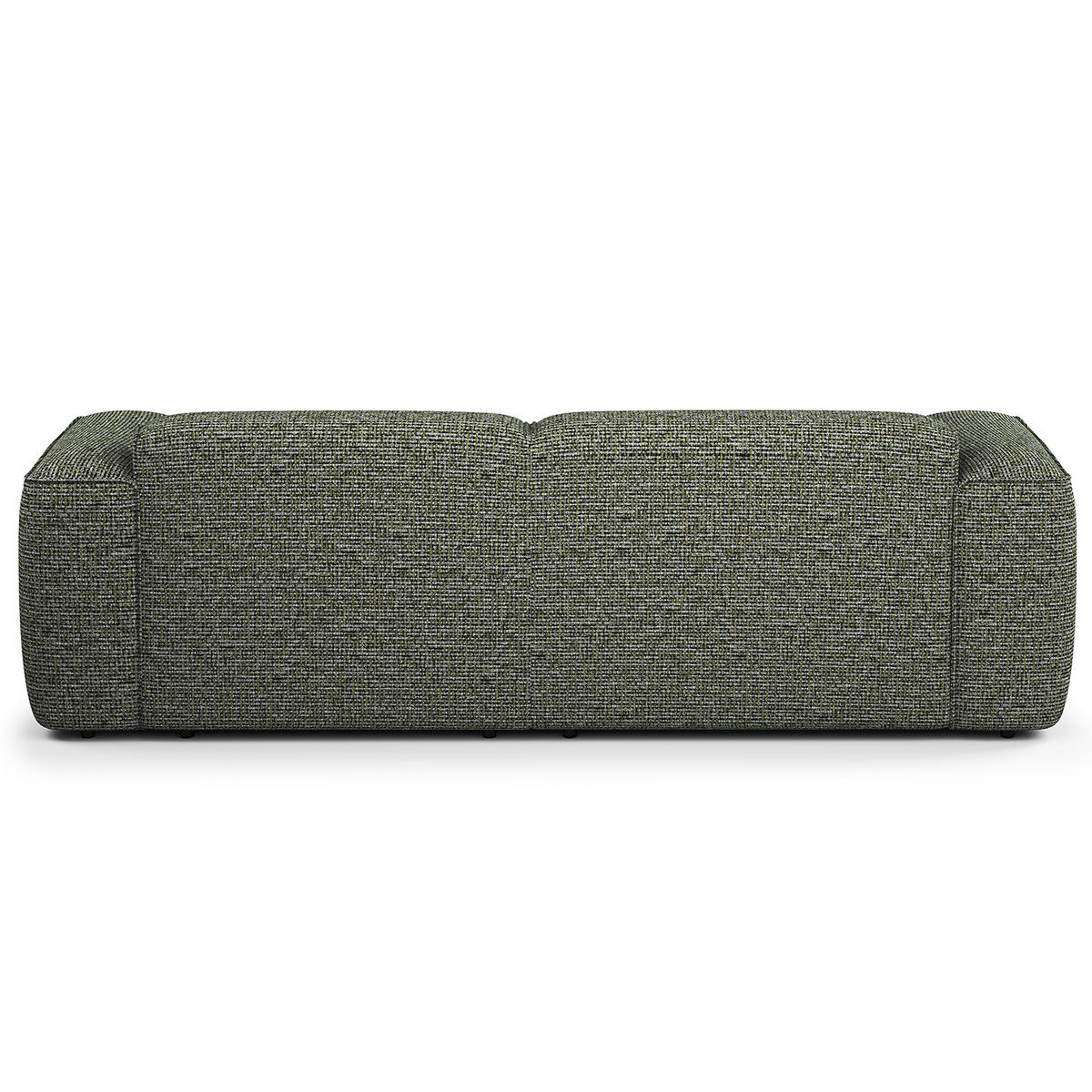 ECKSOFA mit XL-Longchair - Schwarz/Grün, Kunststoff/Textil (260/171cm) - home24