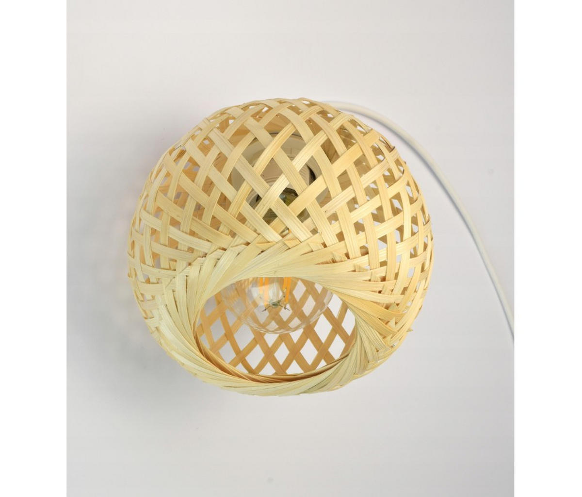 PENDELLEUCHTE BOHO - Beige/Weiß, Glas/Metall (15/34/100cm) - kiki design