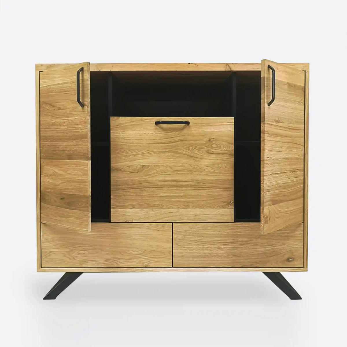 EICHENKOMMODE für Schlafzimmer JORGEN - Eichefarben, Holz (140/120/45cm) - Rawood Furniture