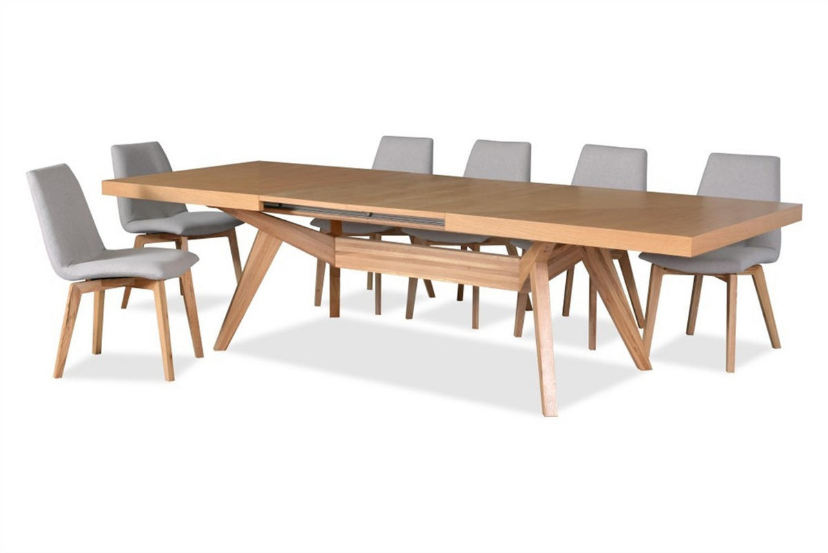 ESSTISCH VERSO Ausziehbar 200 - 300 / 100 x 76 cm - Eichefarben, Holz (200/100/76cm) - MASSENO