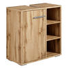WASCHBECKENUNTERSCHRANK Neptunus 1 Tür Eiche - 60 x 30 x 60 cm - Eichefarben, Holz (60/60/28cm) - Badplaats