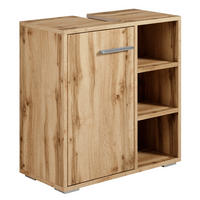 WASCHBECKENUNTERSCHRANK Neptunus 1 Tür Eiche - 60 x 30 x 60 cm - Eichefarben, Holz (60/60/28cm) - Badplaats