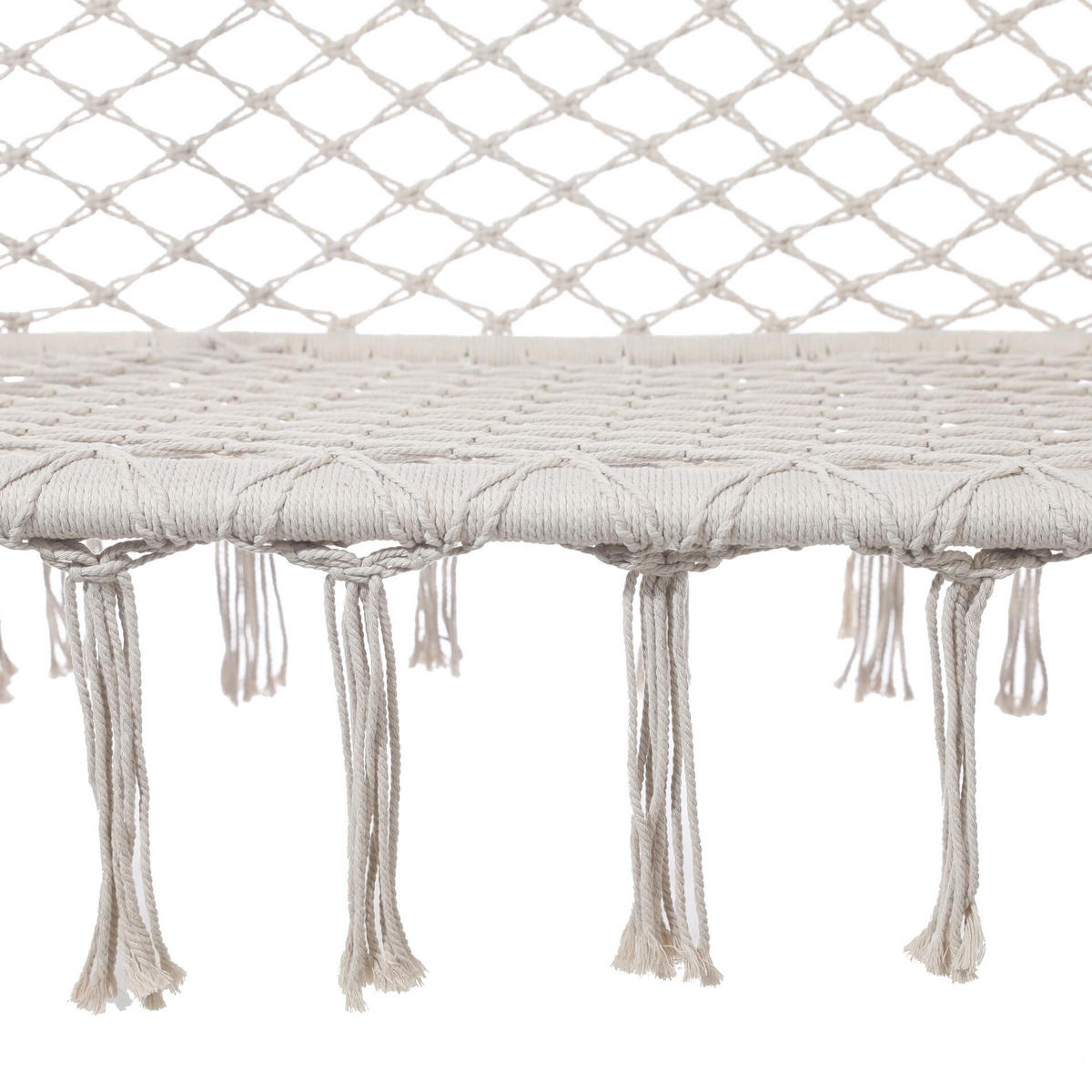 HÄNGESESSEL Cremeweiß 130/70/150 cm - Weiß, Textil (130/150/70cm) - Mobili Rebecca