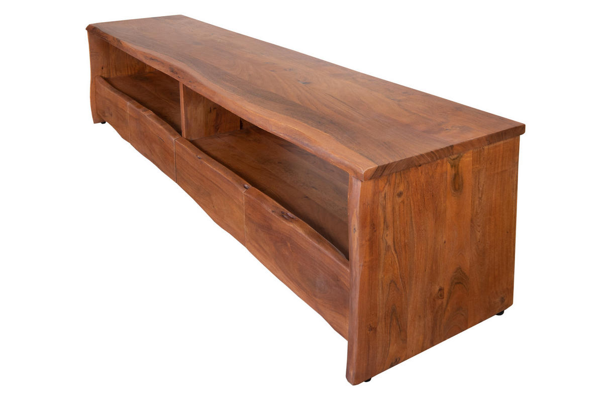 LOWBOARD DAHLIA - Braun/Akaziefarben, Akazienholz/Holz (190/50/45cm) - SAM