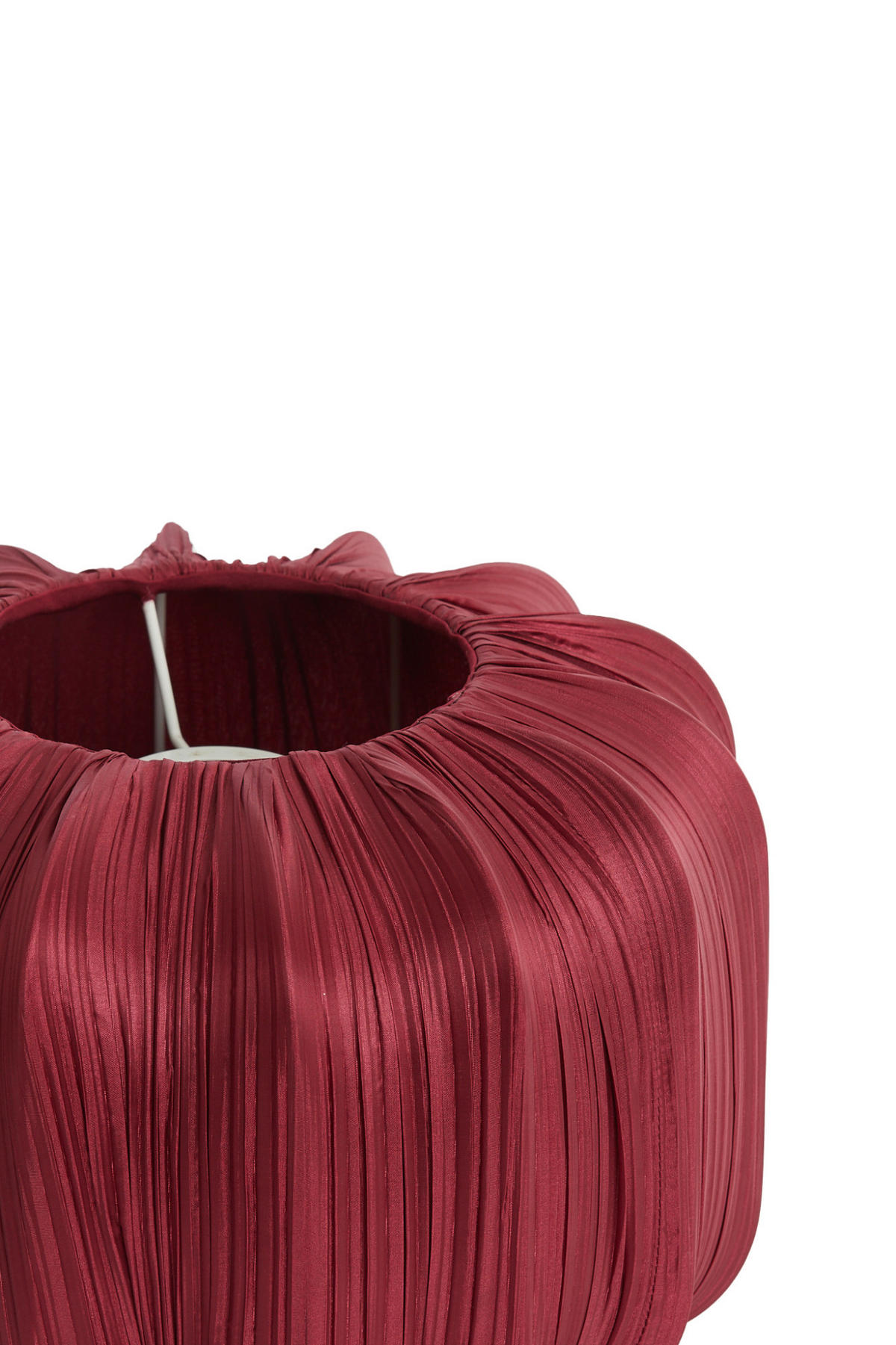 LAMPENSCHIRM Farol Rot Ø30/20 cm - Rot, Textil (30/30/20cm) - Light & Living