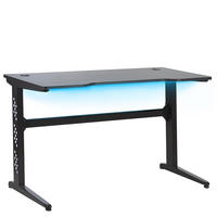 SPIELTISCH schwarz 120/60/73 cm Dexter - Schwarz, Holzwerkstoff (60/120/73cm) - Beliani