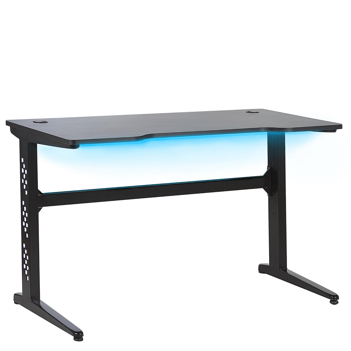 SPIELTISCH schwarz 120/60/73 cm Dexter - Schwarz, Holzwerkstoff (60/120/73cm) - Beliani