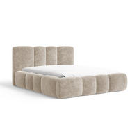 POLSTERBETT 26 - 180x200 cm – Amari – Bett mit Bettkasten und Gepolstertem Kopfteil - Cappuccino, Holz (180/200cm) - ROYAL24_MARKT