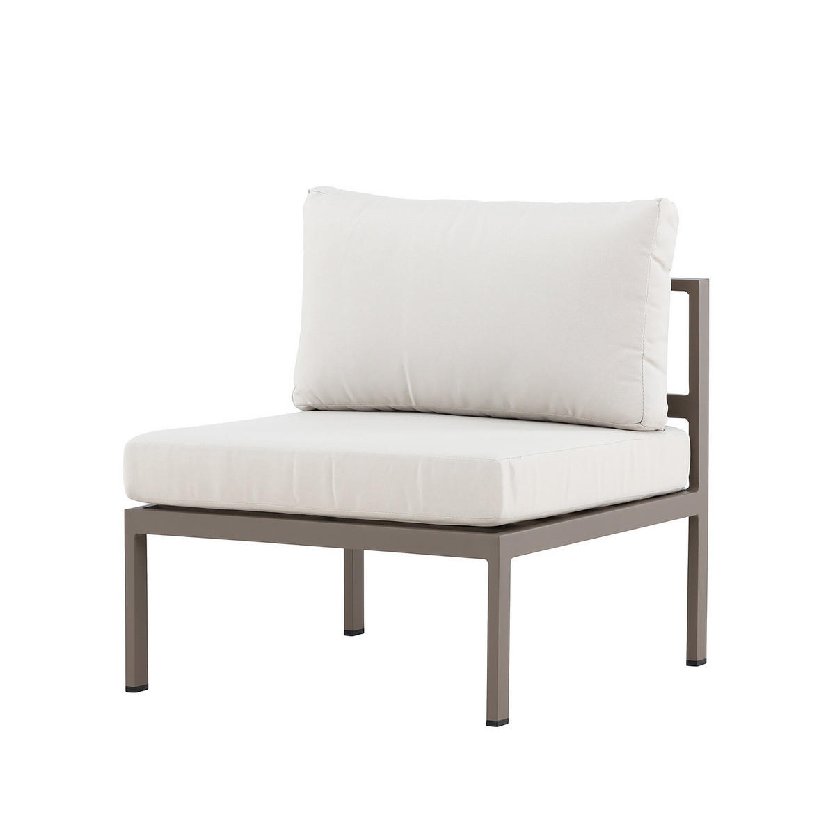 LOUNGESESSEL - Beige/Braun, Metall (70/65/74cm) - home24