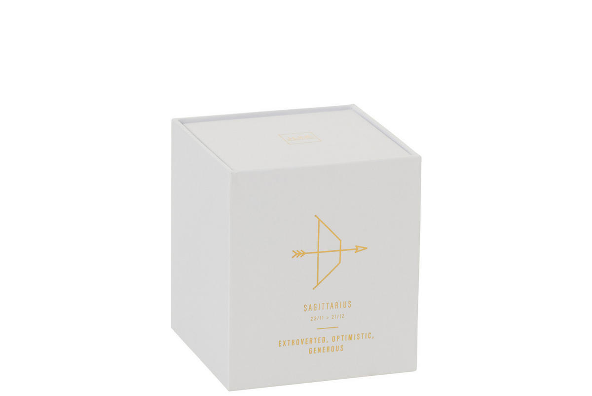 DUFTKERZE ASTRO SCHUTZE - Weiß - 50 Std. - Weiß, Paraffin (8/9.5cm) - J-Line