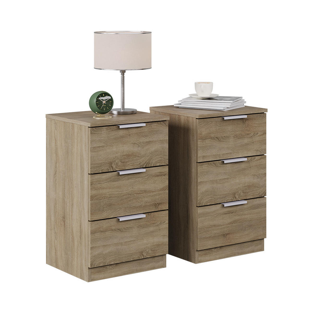 NOČNÍ STOLEK Fino Sonoma - Sonoma dub, kompozitní dřevo (37.6/61.8/35cm) - Vicco