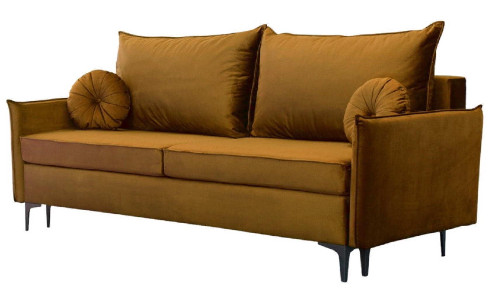 SOFA Senfgelb LEA Mit Schlaffunktion - Gelb, Textil (215/96/94cm) - Sepro Meble