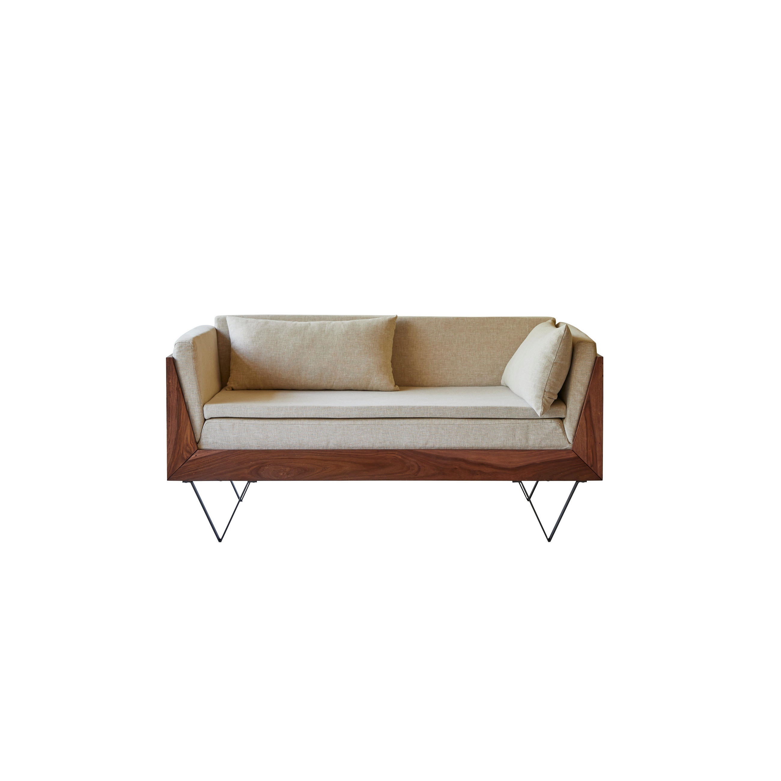 Tikamoon Sofa Beige 140x70x67 cm