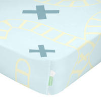 SPANNBETTTUCH train 60x120x14 cm (kinderbett) mehrfarbig - Multicolor, Textil (60/120cm) - Happy Friday