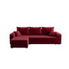 ECKSOFA HEWLET L BIS Itaka 34 Links mit Schlaffunktion - Bordeaux, Textil (240/140cm) - Bedante
