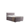 BOXBETT Mit Bettkasten, Matratze Und Topper VERA Stoff Riviera 180x200 cm Lila H2-Pocket - Lila, Holz/Holzwerkstoff (180/200cm) - Kaiser Möbel