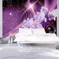 SELBSTKLEBENDE FOTOTAPETE 196/140 cm - Gelb/Lila, Kunststoff/Textil (196/1cm) - KUNSTLOFT