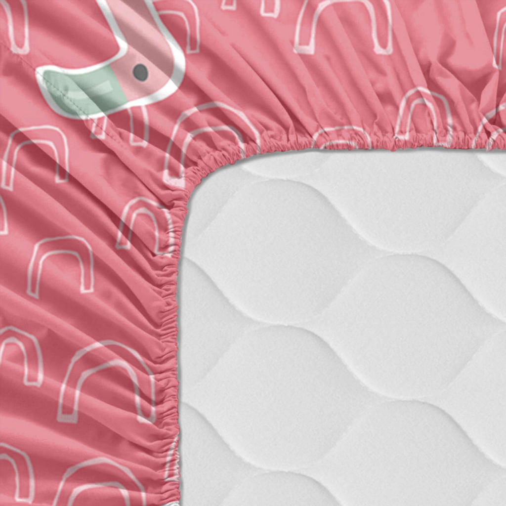 Thumbnail - Happy Friday Spannbetttuch, Mehrfarbig, Textil, Grafikmuster, 60x120 cm, Oeko-Tex®, Schlafen, Babybett-Ausstattung, Span...