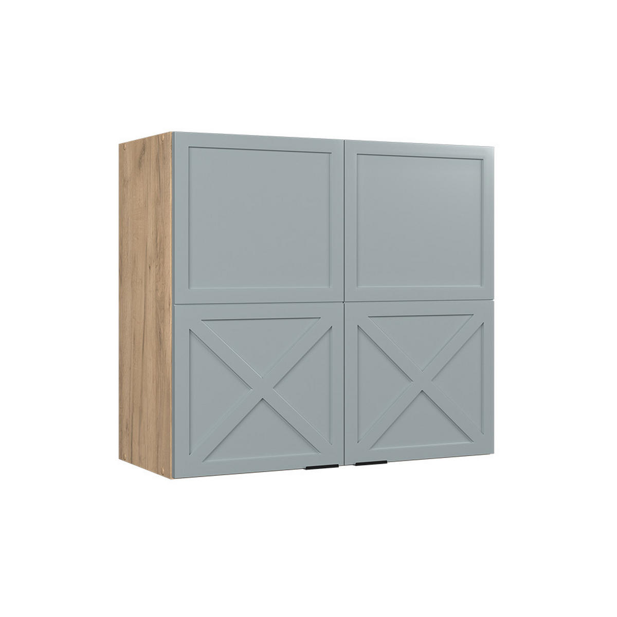 HÄNGESCHRANK Fame-Line Hellblau-grau 80 cm - Honigeiche/Hellblau, Holzwerkstoff (80/72/34.1cm) - Vicco