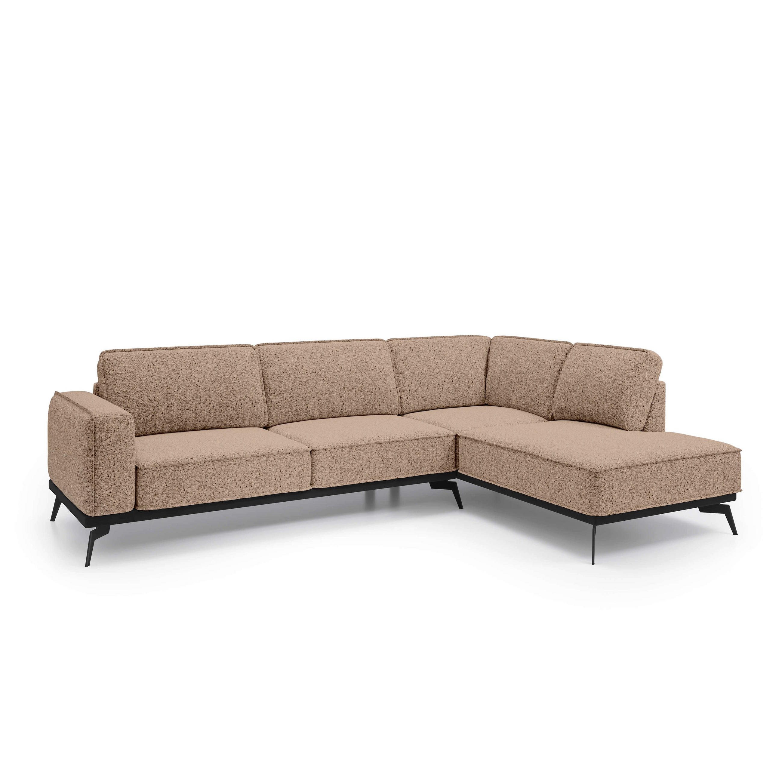 Pillovely Ecksofa Beige 293x90x200 cm