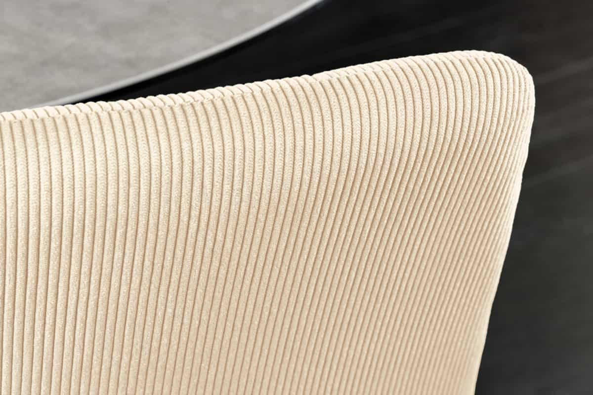 STUHL TRES CHIC Cord Beige 90 cm - Beige/Schwarz, Textil/Metall (44/88/52cm) - riess-ambiente