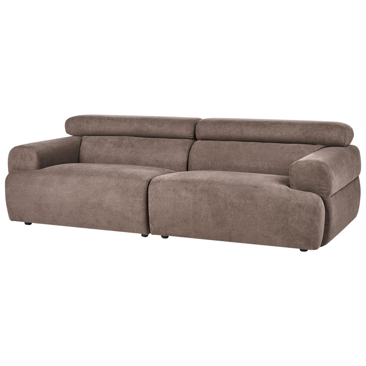 POHOVKA 3-místná Látka Hnědá Hovden - hnědá, textil (210/69/95cm) - Beliani