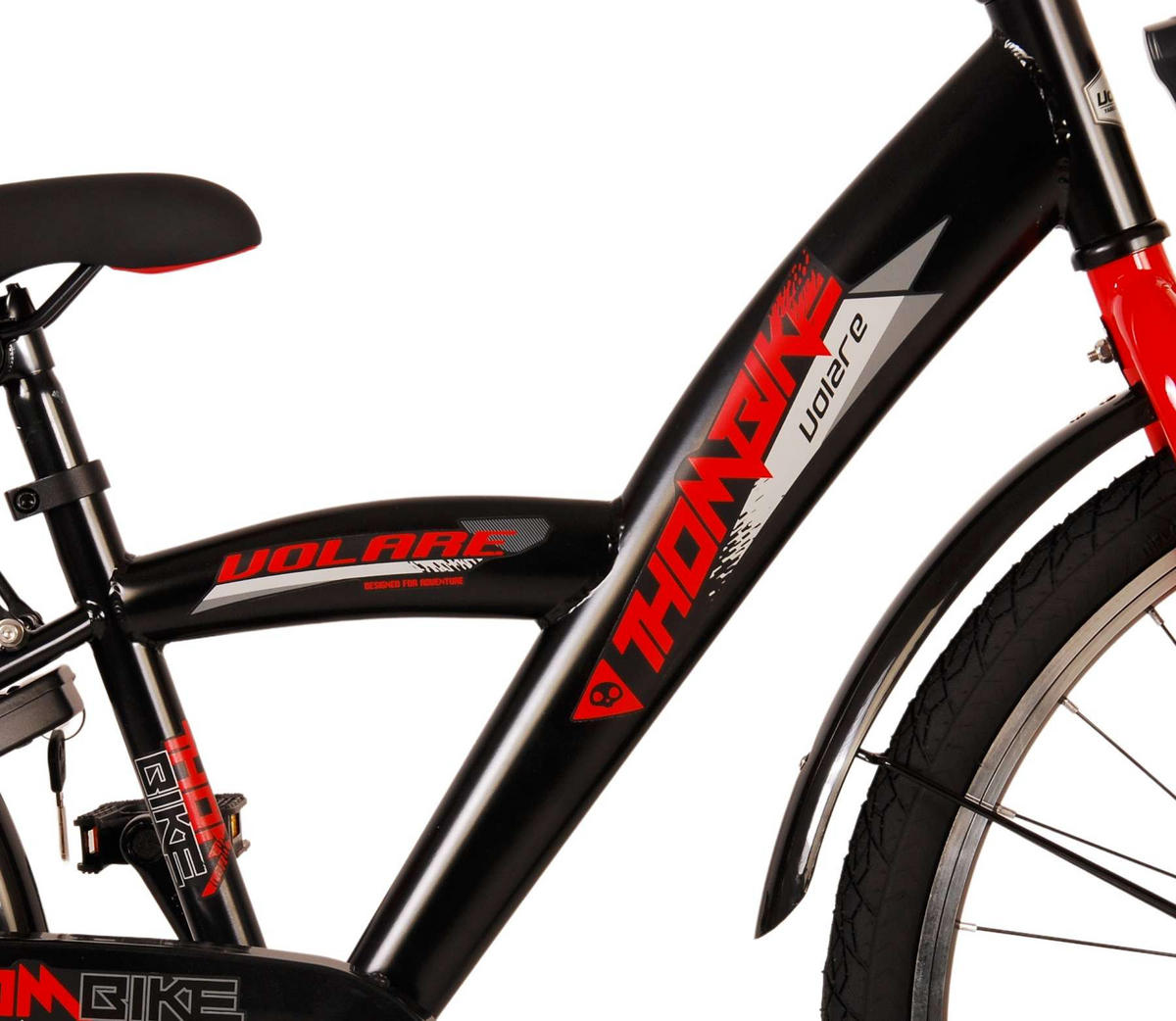 KINDERFAHRRAD Thornbike - Jungen - Rücktritt + Handbremse - 24 Zoll - Rot - Rot, Metall (61cm) - TPFSports