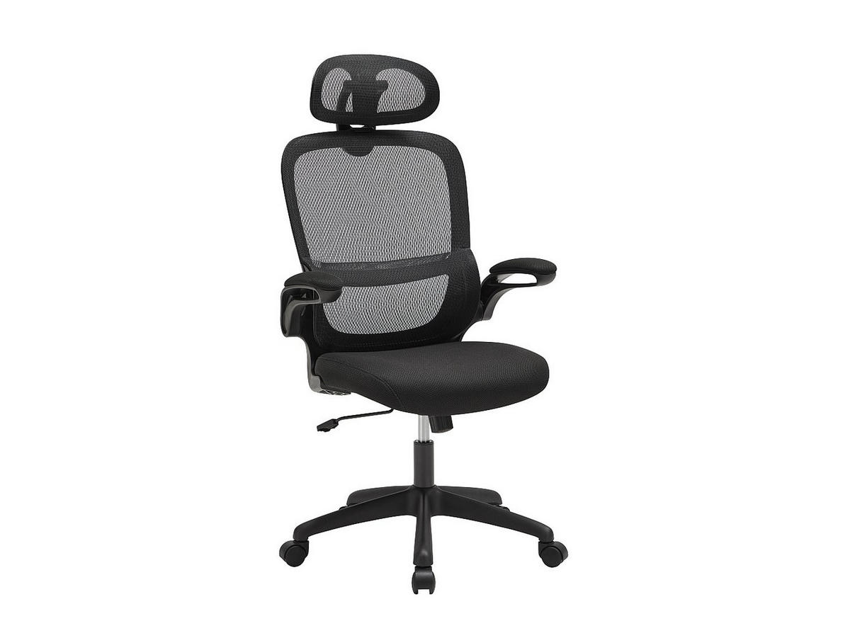 BÜROSESSEL - 63.5 x 63.5 - stoff - schwarz Nirano - Schwarz, Textil (63.5/124/63.5cm) - Vente-Unique