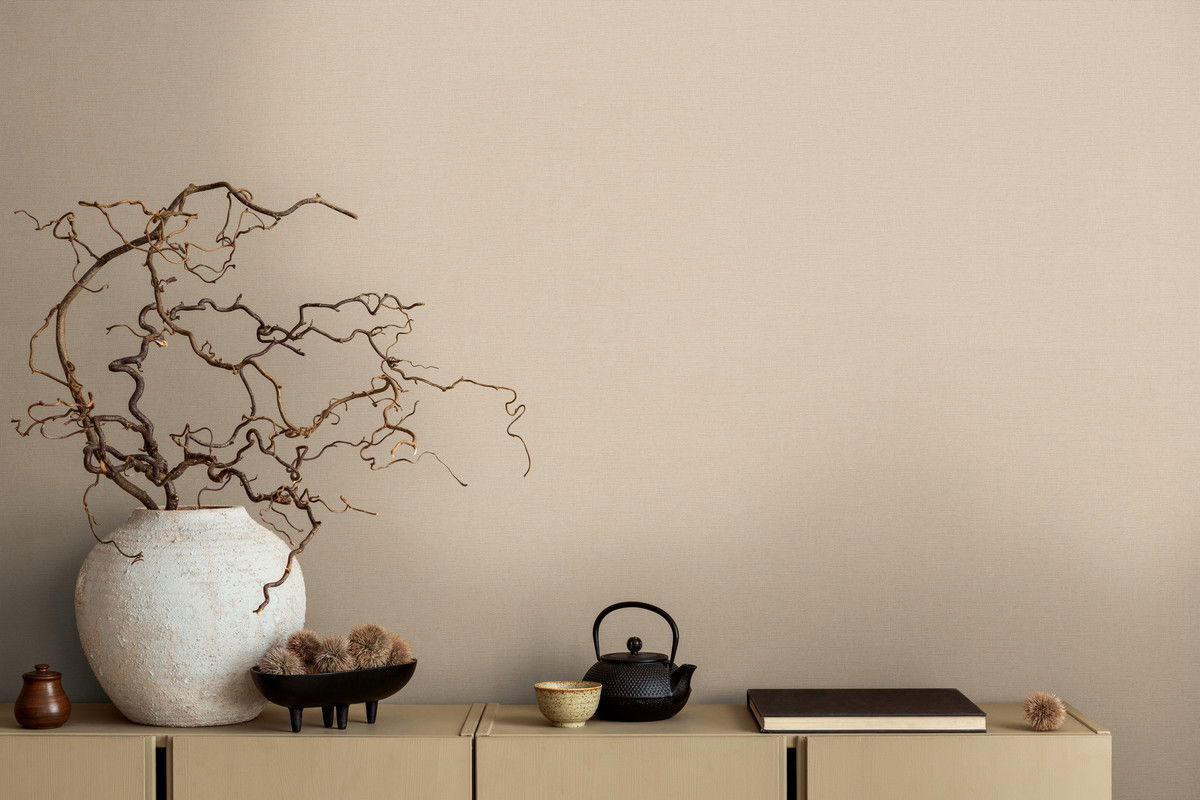 VLIESTAPETE Beige 53/1005 cm - Beige, Textil (53/1cm) - KUNSTLOFT