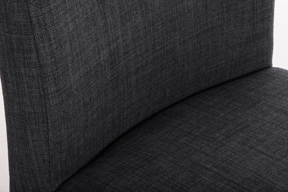BARHOCKER Cobas Stoff Dunkelgrau - Dunkelgrau, Textil (42/104/48cm) - DELUKE