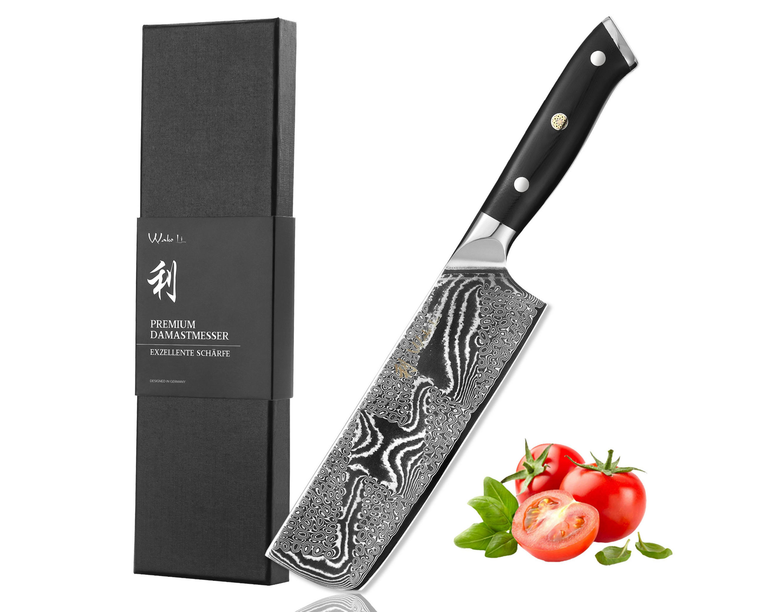 NAKIRIMESSER 17 cm - Schwarz, Metall (30cm) - Wakoli