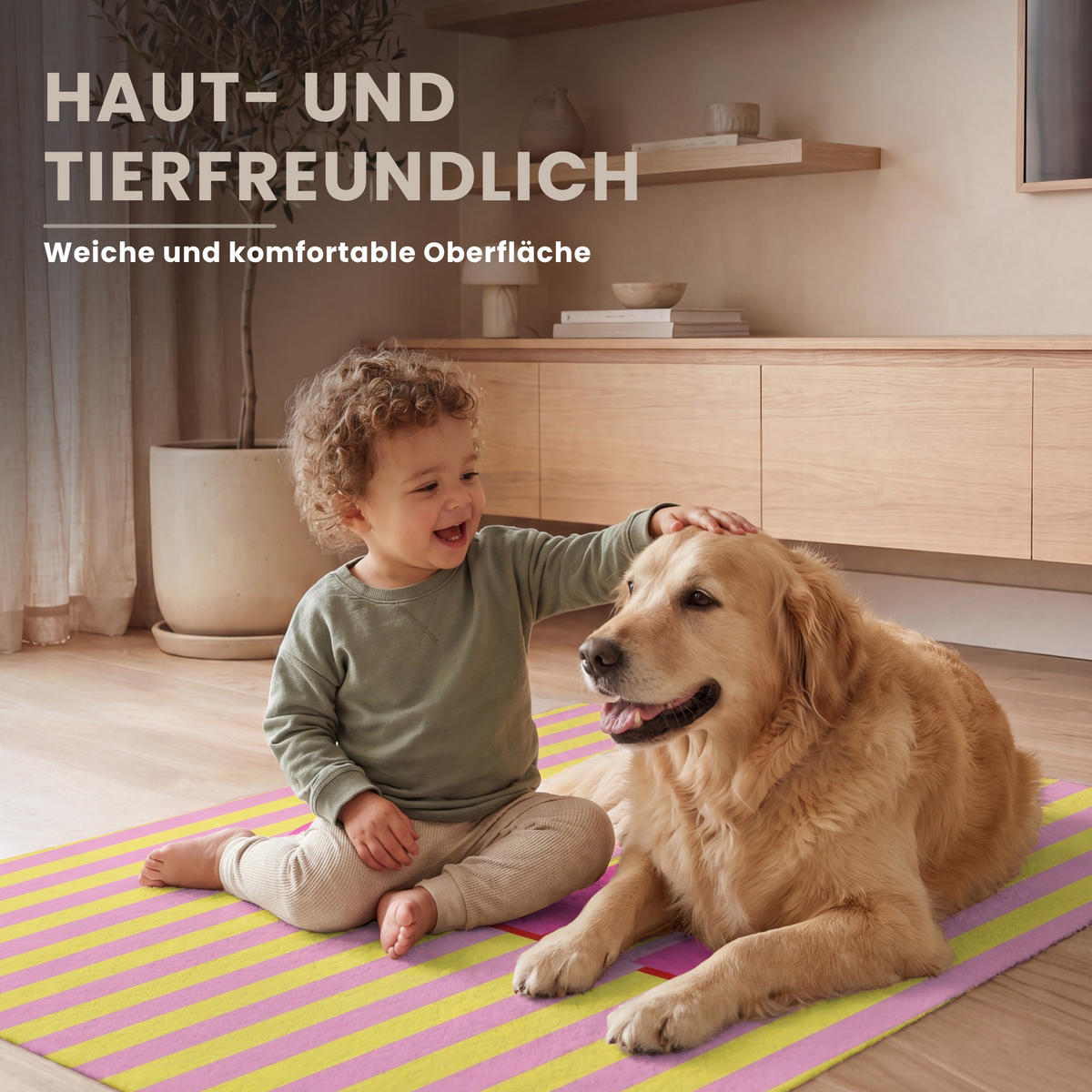 TEPPICH - Text - Streifen - Rosa - 80x120 cm - Pink, Kunststoff/Textil (80/0.4cm) - OnlyWow