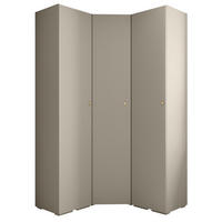 GARDEROBEN-SET 236,7/131,7/47 - Kaschmir/Goldfarben, Holz/Kunststoff (131.7/236.7/47cm) - Abiks Möbel