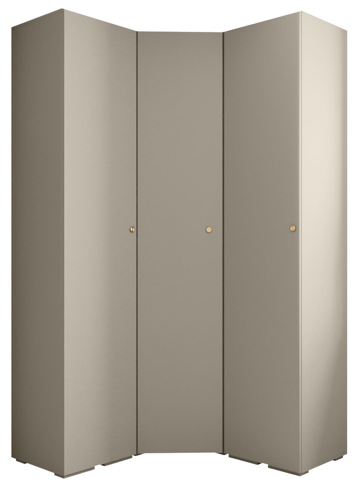GARDEROBEN-SET 236,7/131,7/47 - Kaschmir/Goldfarben, Holz/Kunststoff (131.7/236.7/47cm) - Abiks Möbel