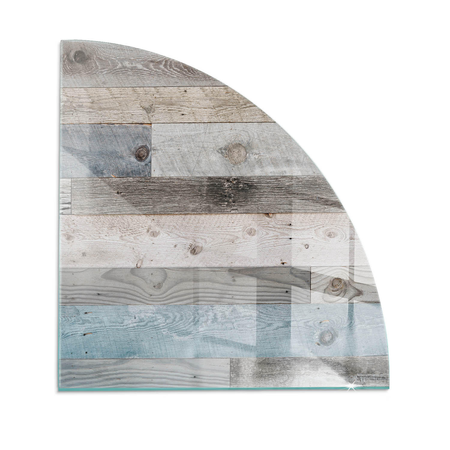 GLASPLATTE für Kamin 100x100 cm Grau - Grau, Glas (100/100/0.4cm) - ArtPrintCave