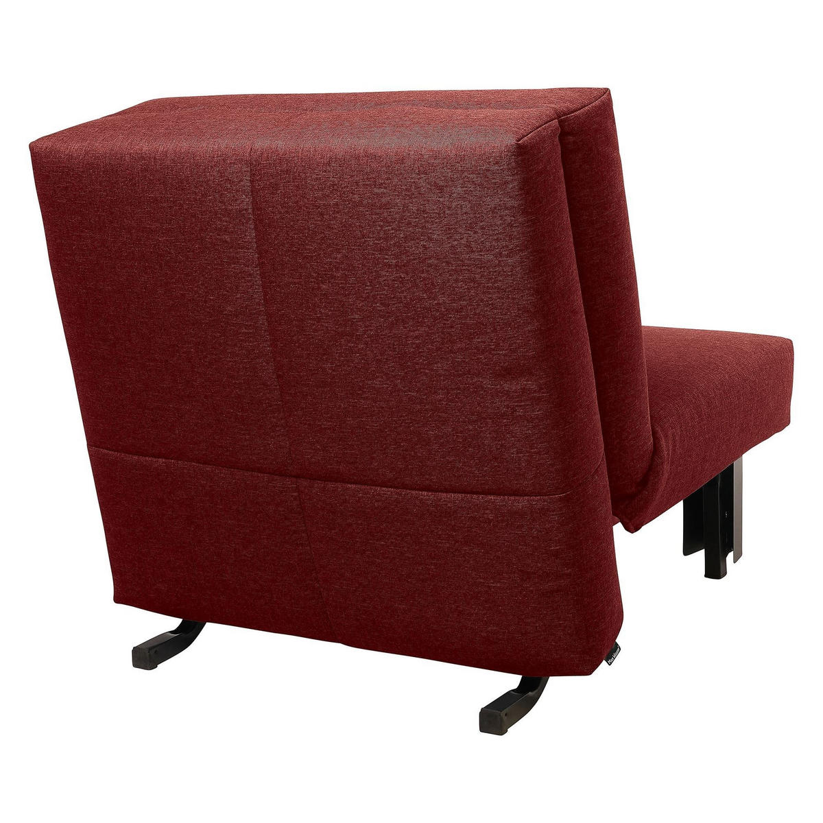 FALTSESSEL Kalomira Bezug Flachgewebe Metall schwarz / rot - Rot, Kunststoff (100/85/85cm) - 58aufmkessel