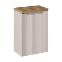 WASCHTISCHUNTERSCHRANK 60 cm 2 Teile Nova Cashmere NBM203 in Kaschmir Matt/ Evoke Eiche - Kaschmir/Eiche Artisan, Holz (60/57/40cm)