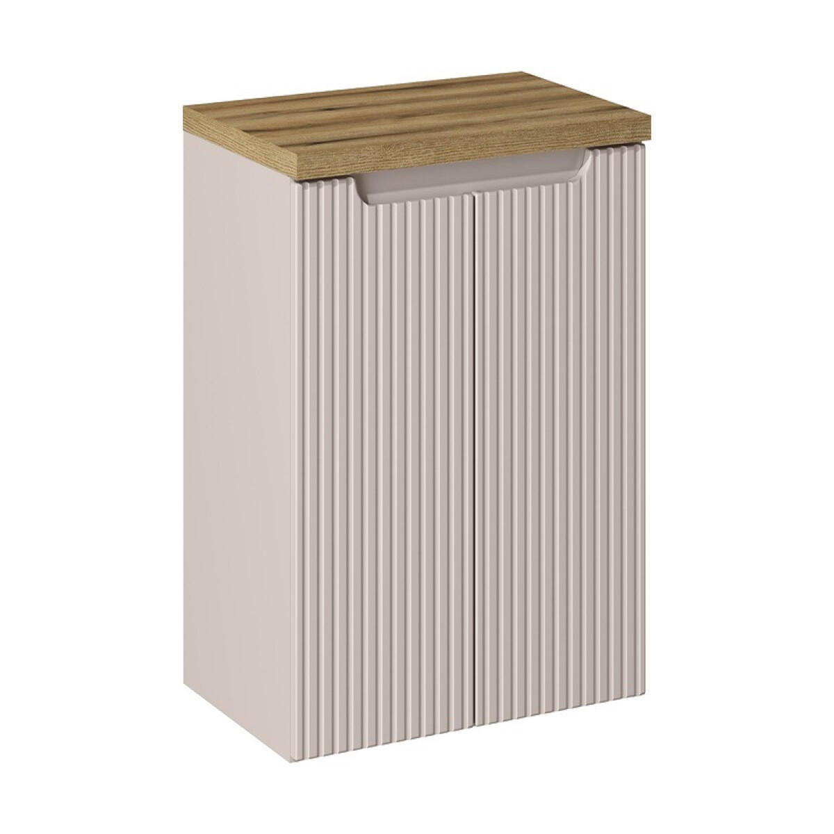 WASCHTISCHUNTERSCHRANK 60 cm 2 Teile Nova Cashmere NBM203 in Kaschmir Matt/ Evoke Eiche - Kaschmir/Eiche Artisan, Holz (60/57/40cm)