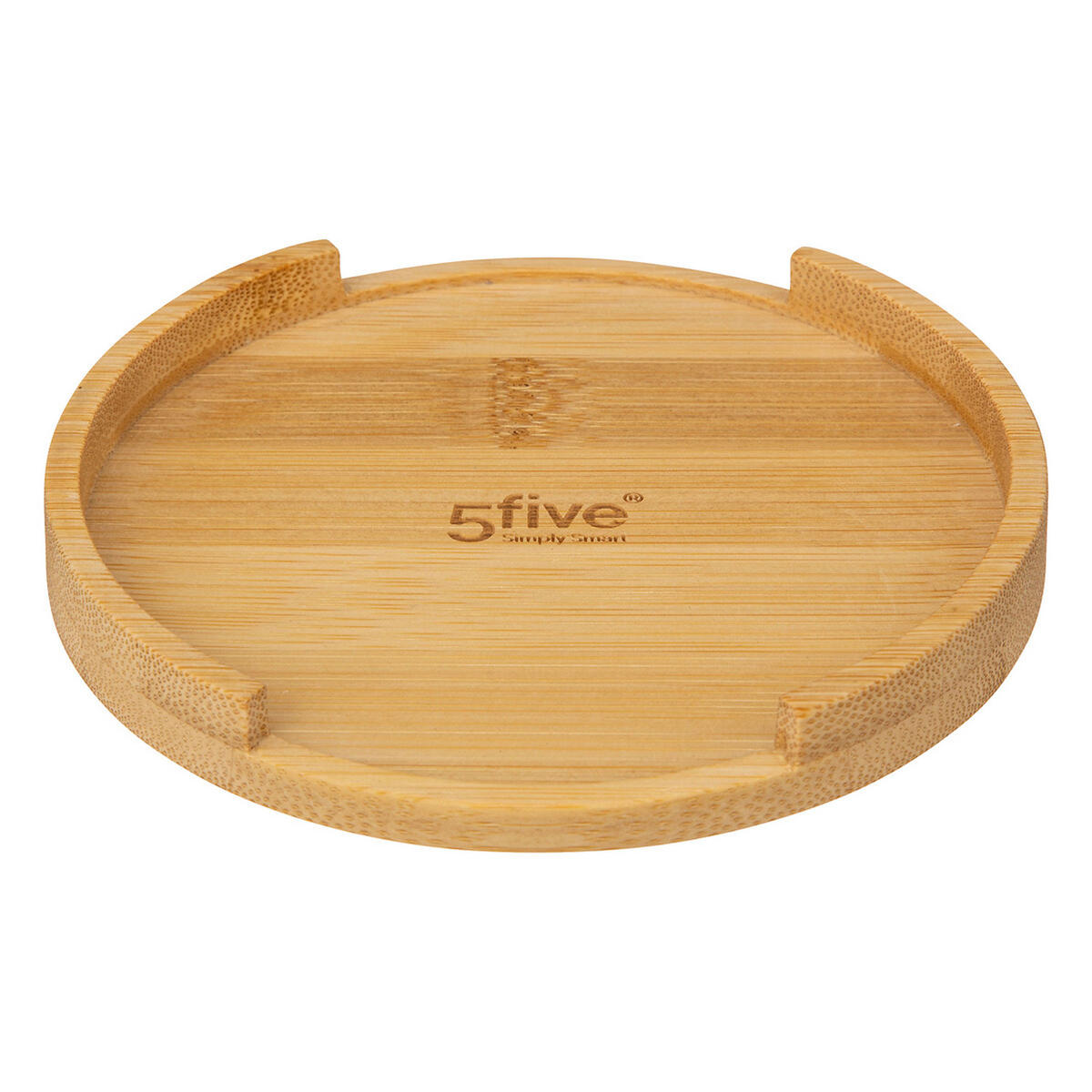 UTENSILIENHALTER Natureo mit Löffelablage, Keramik, Bambus, Weiß, 18 cm - Weiß, Keramik (12.8/18/12.8cm) - 5five Simply Smart