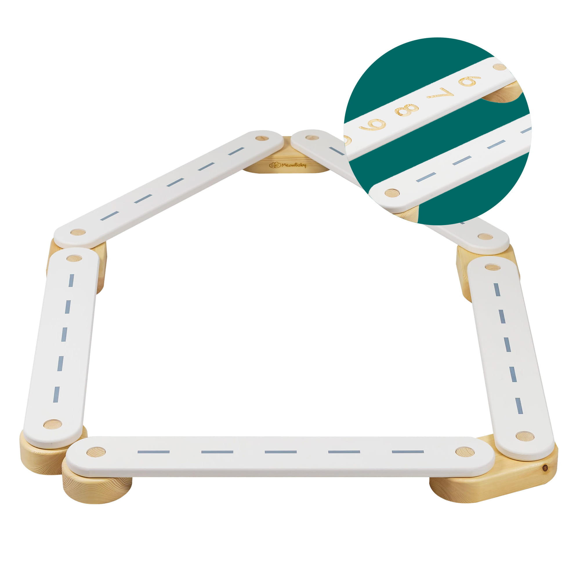 BALANCIERBALKEN für Kinder, Weiß - Weiß, Holz (68/10/68cm) - MeowBaby