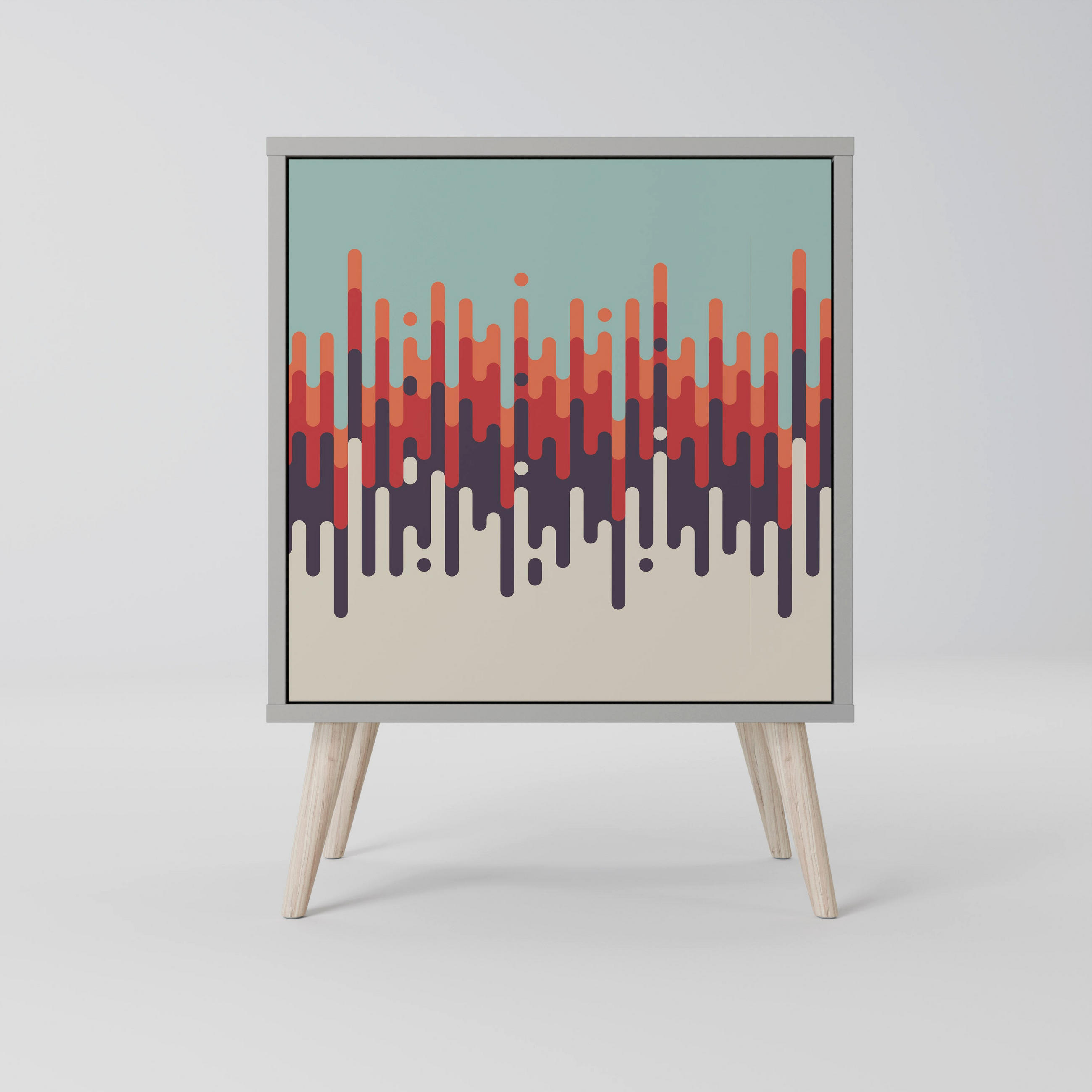 SpaceRebels Sideboard Grau 57.5x77.5x42 cm