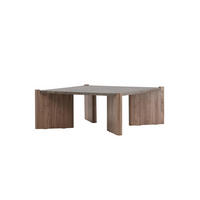 COUCHTISCH ROGALAND Braun 100x100x40 cm - Braun, Holzwerkstoff (100/100/40cm) - FURNLUX