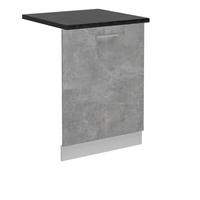 PŘEDNÍ PANEL R-Line Beton 60 cm , PD Antracit - bílá/šedá, kompozitní dřevo (60/81.8/1.6cm) - Vicco