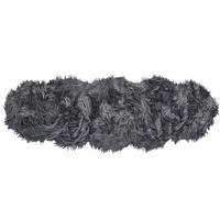 KUNSTSCHAFFELL-TEPPICH Mamungari 180/60 cm - Grau, Kunststoff (60/180cm) - Beliani