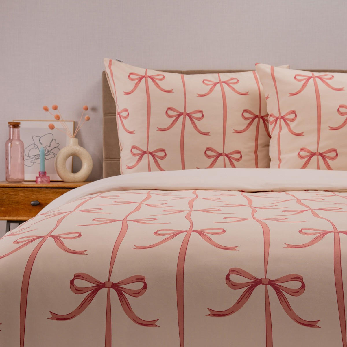 BETTWÄSCHE Vivienne Mikrofaser 220/200 cm - Rosa, Textil (220/200cm) - Homla